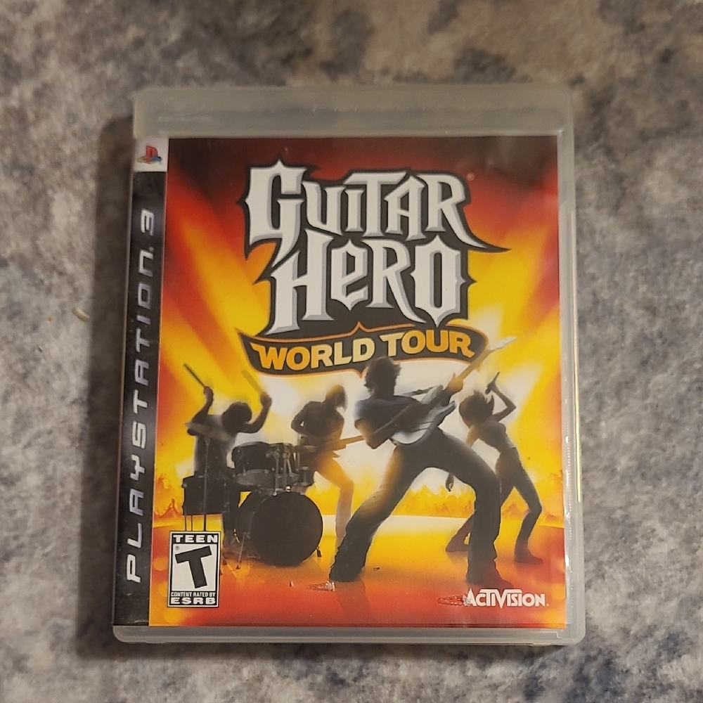 Guitar Hero World Tour for PlayStation 3 - Orange and Black Case